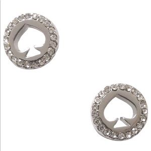 Kate Spade ♠️ earrings Silver Crystal Studs